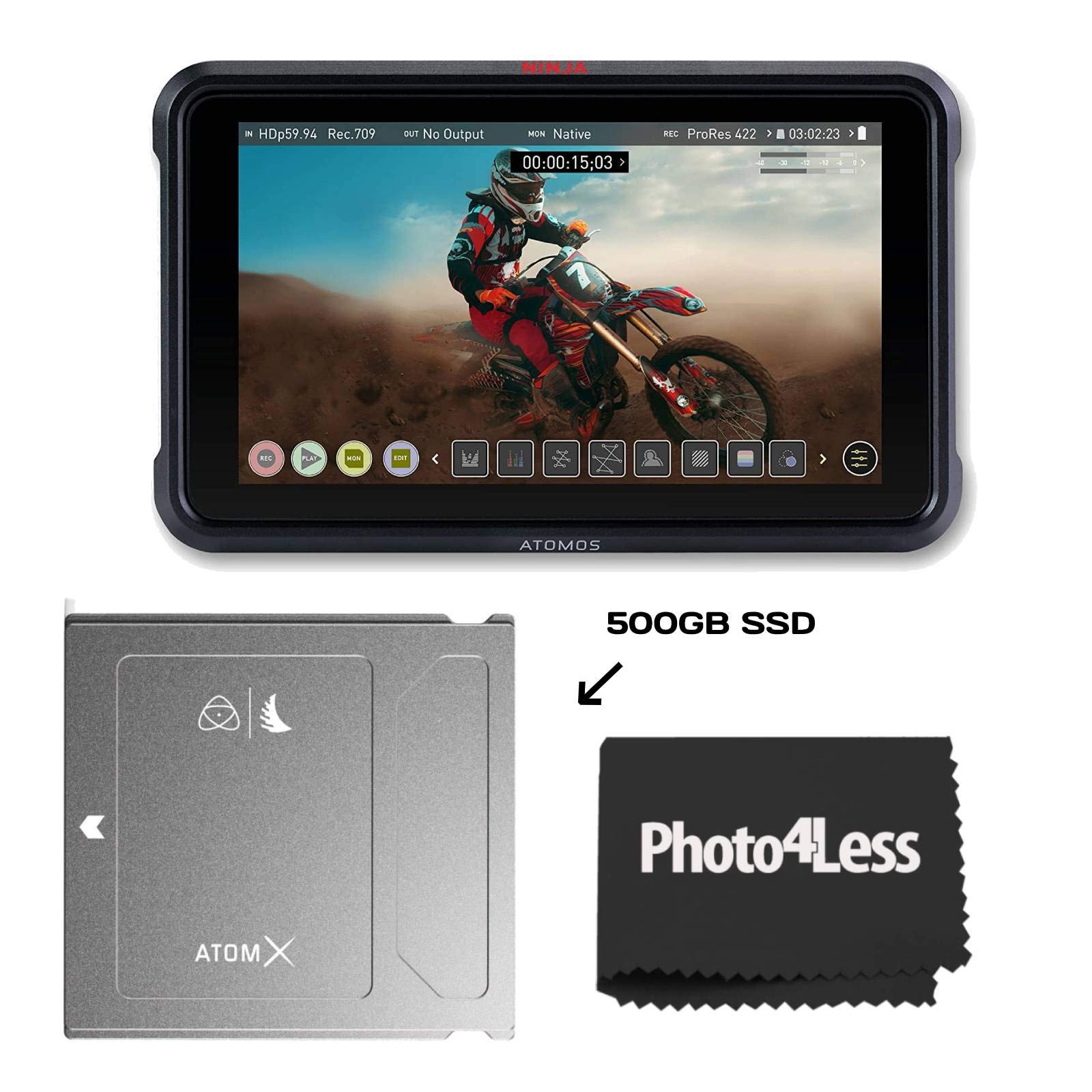 Amazon.co.jp: Atomos Ninja V 5インチ タッチスクリーン 記録モニター