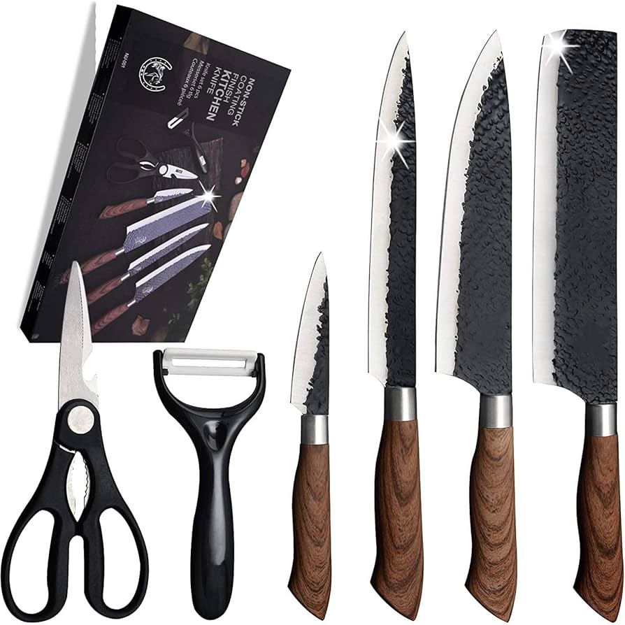 Amazon | ステンレス6本セット包丁 セット シェフナイフ 三徳包丁