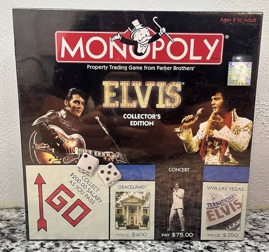 Amazon.com: Monopoly - Elvis Collector's Edition : Toys & Games