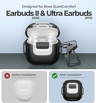 Amazon.com: Dexnor for Bose QuietComfort Earbuds II Case (2022