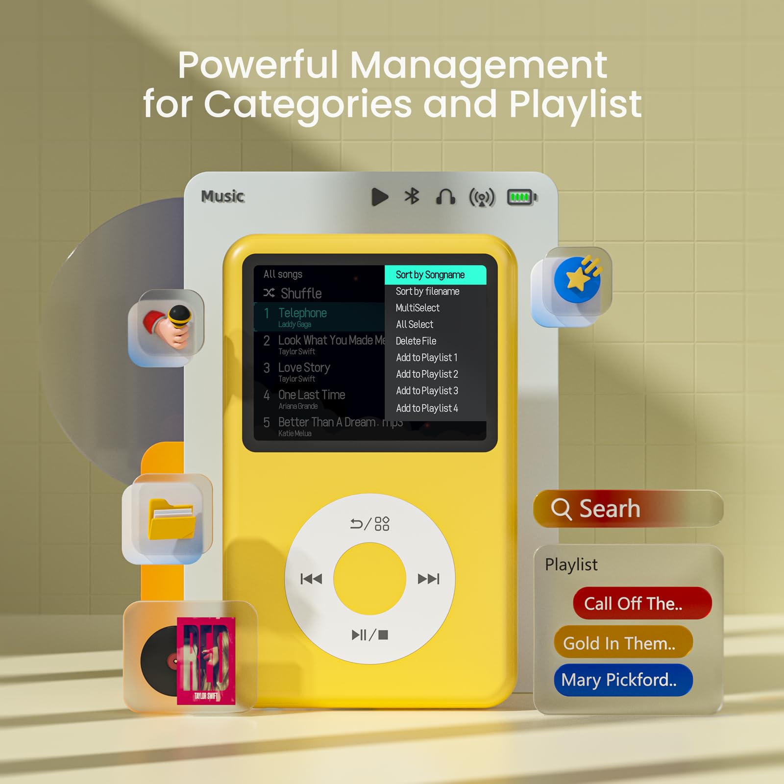 Amazon.co.jp: Innioasis Y1 MP3プレーヤー Bluetooth HiFi ミニ