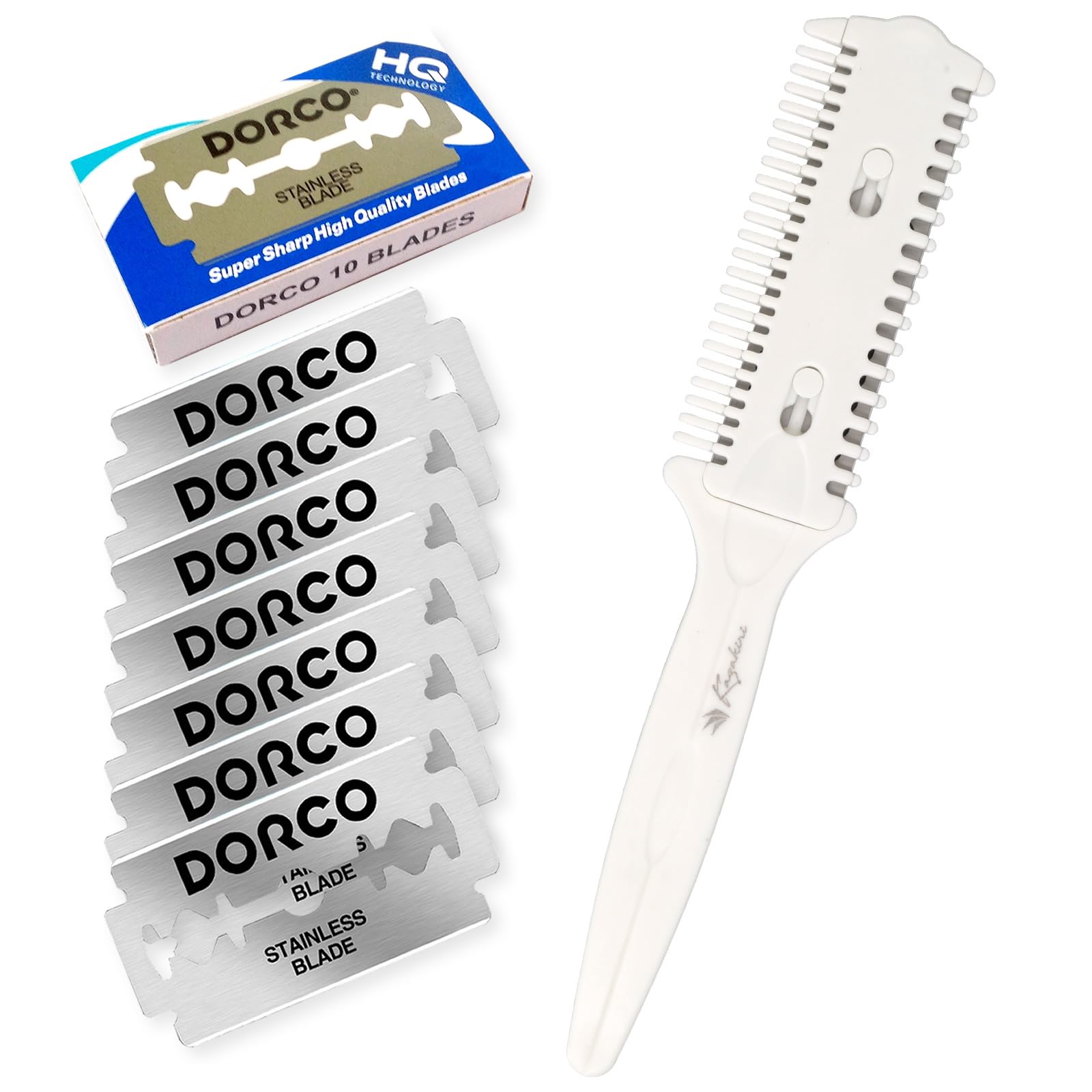 Amazon.co.jp: Kazakiri 全身用 すきカミソリEX 替刃式 本体＋替刃10枚