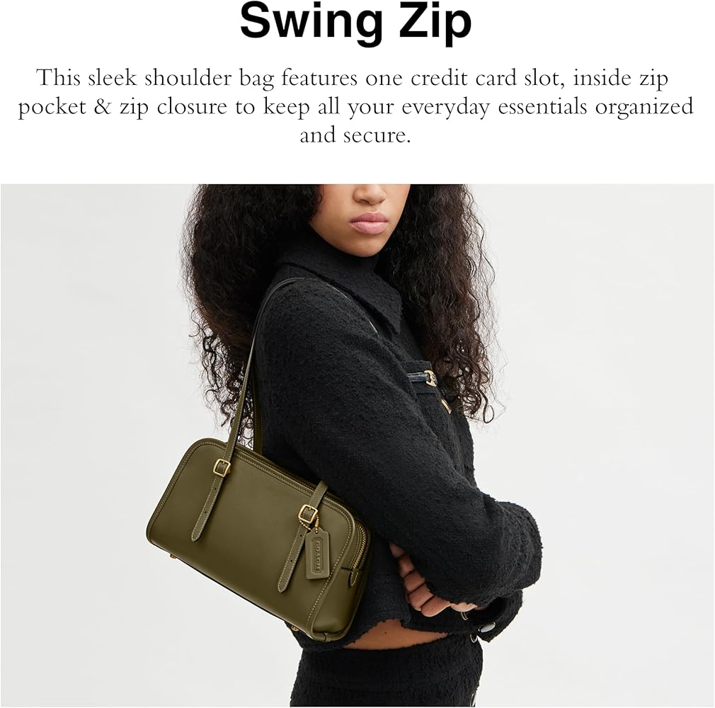 COACH The Originals Glovetanned Leather Swing Zip: Handbags