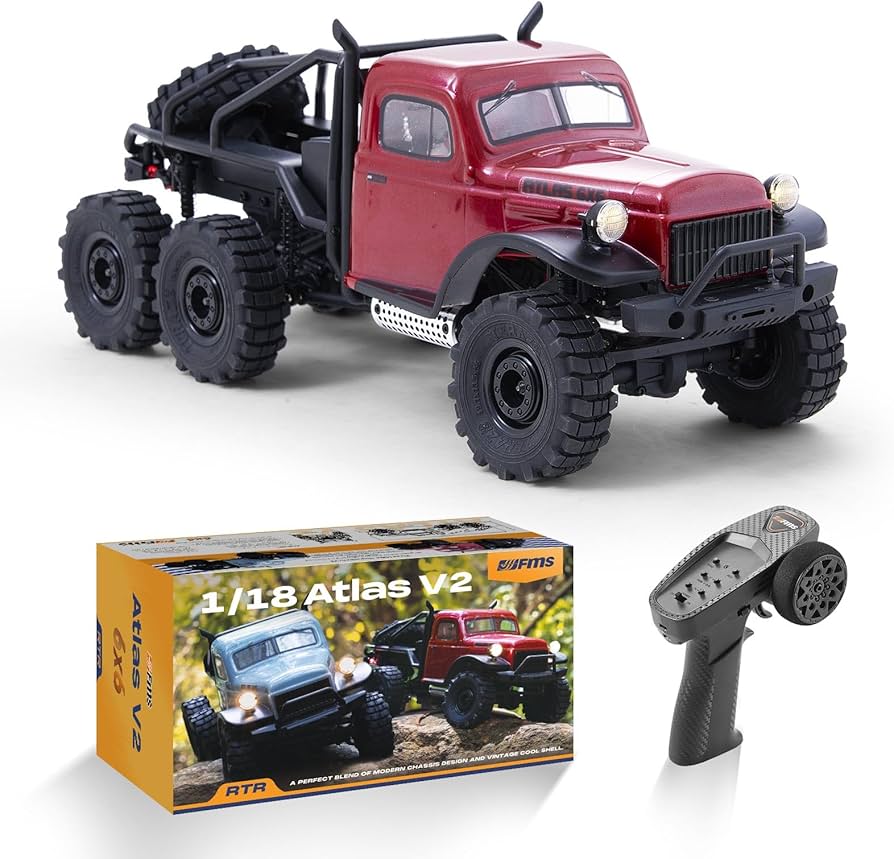 Amazon.co.jp: FMS 1/18 アトラスRCクローラーV2、防水6x6全輪駆動RC