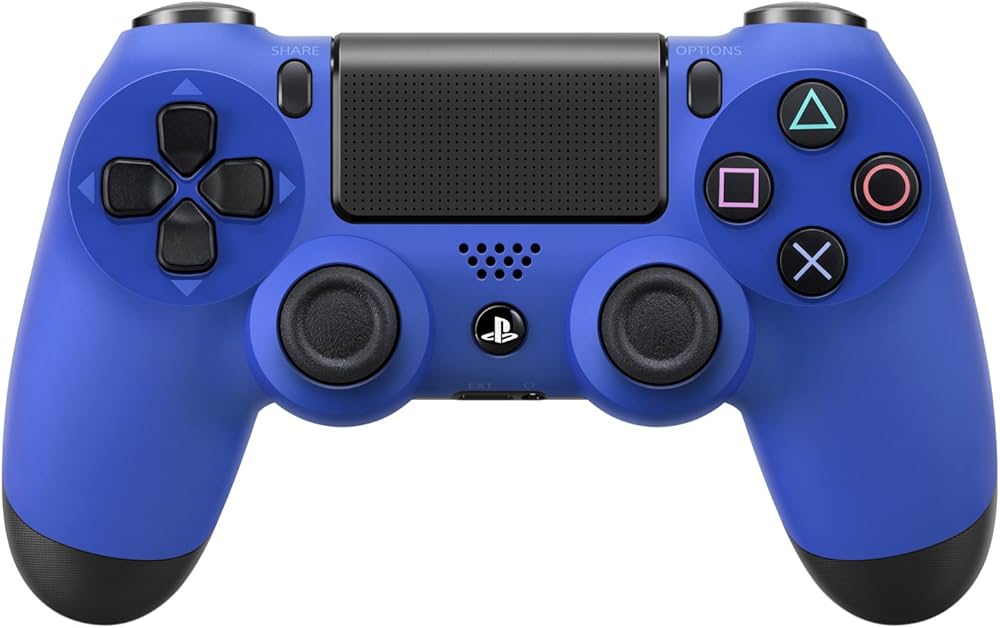 Amazon | ワイヤレスコントローラー (DUALSHOCK 4) ウェイブ・ブルー