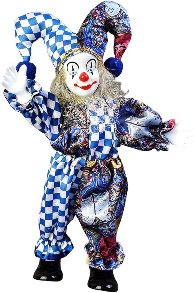 Amazon | DeeRace 素敵なピエロ人形の飾り、デスクトップの家の装飾の