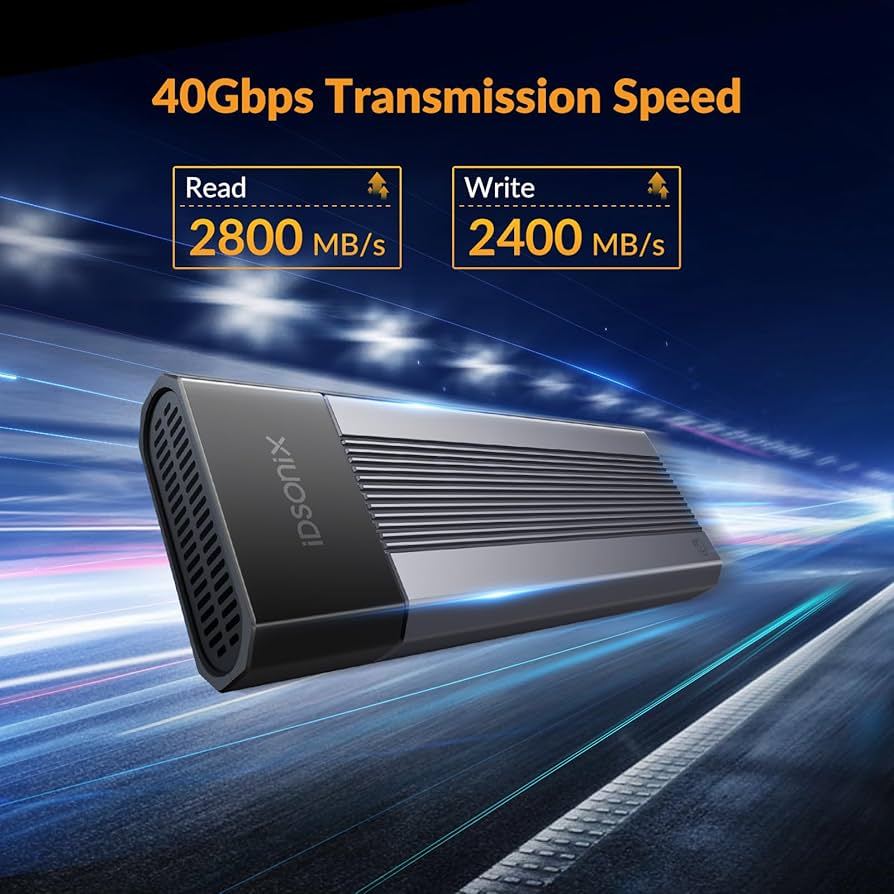 Amazon.com: iDsonix 40Gbps M.2 NVMe SSD Enclosure for Thunderbolt
