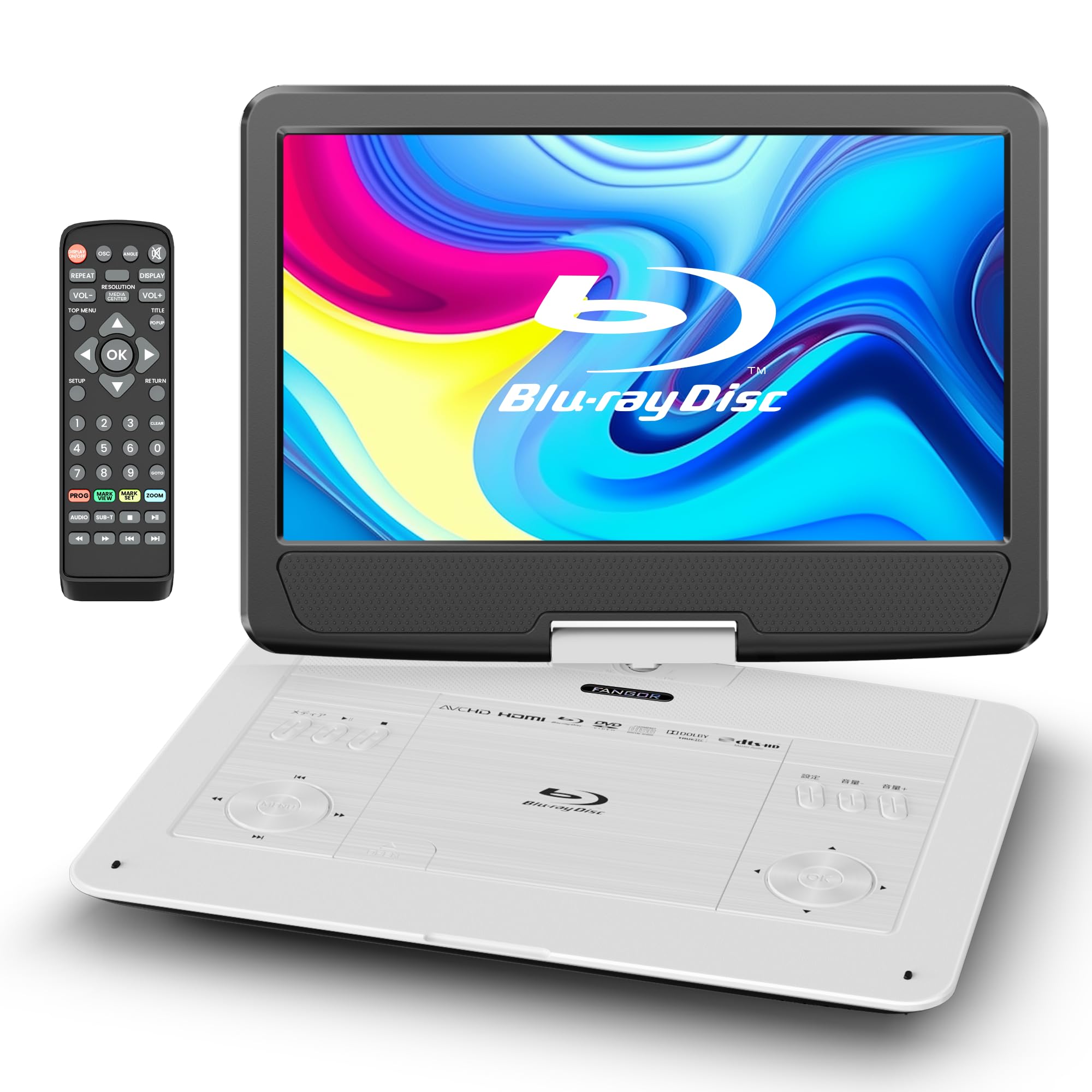 Amazon.co.jp: FANGOR Portable Blu-ray Player 16.3-Inch HDMI Output