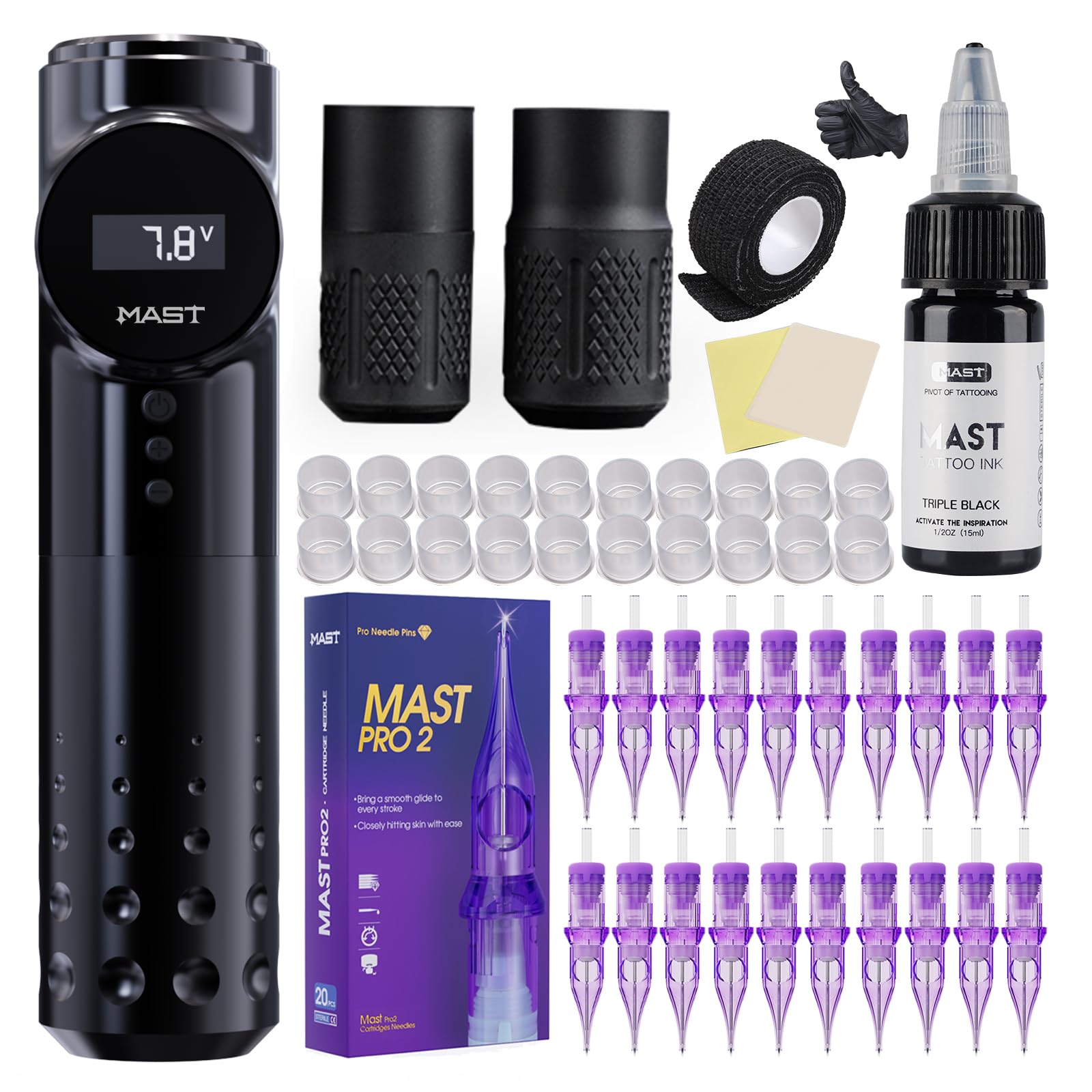 Amazon | マストアーチャータトゥーキットワイヤレスロータリー