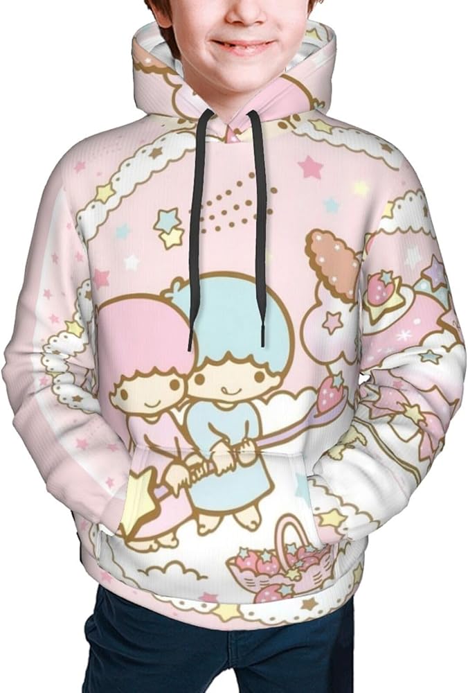 Amazon.co.jp: [NEKKII] 子供 パーカー リトルツインスターズ キキララ