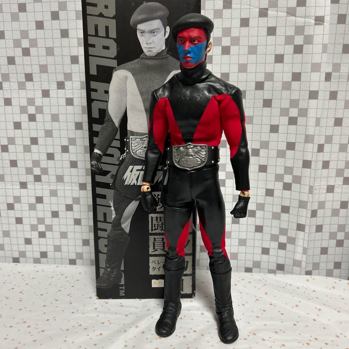 仮面ライダー ショッカー戦闘員（赤・ベレー帽） 東映レトロソフビ