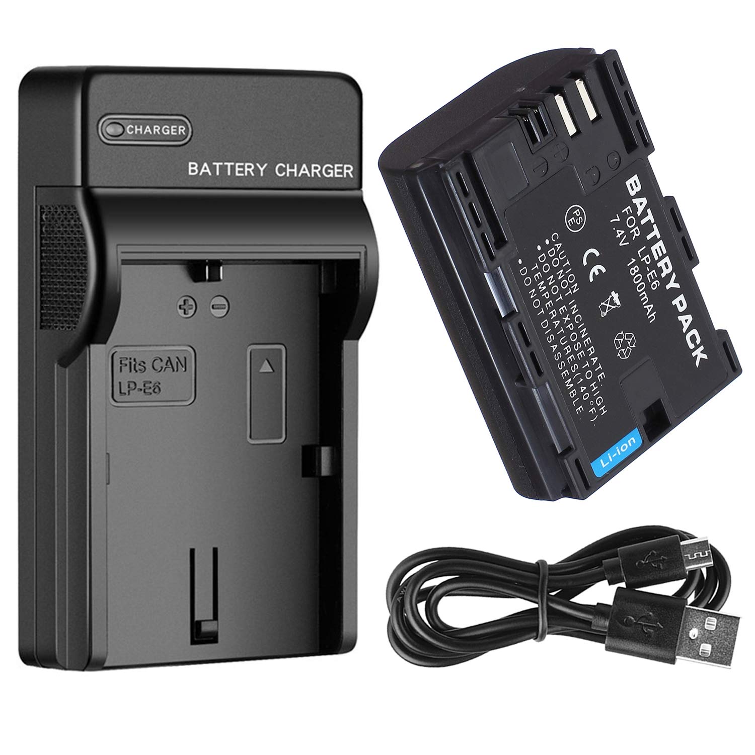 Amazon.com : Battery and USB Battery Charger for Canon EOS 7D, 7D