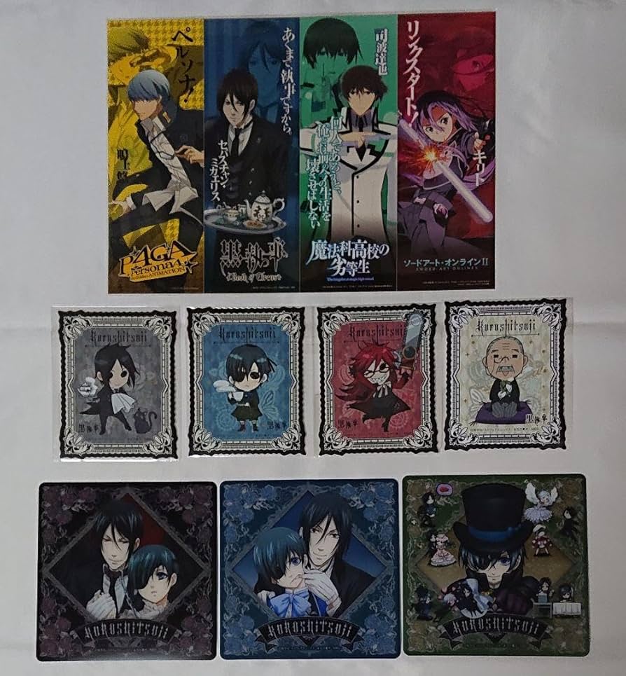 Amazon.co.jp: 黒執事 グッズセットA セバスチャン シエル グレル