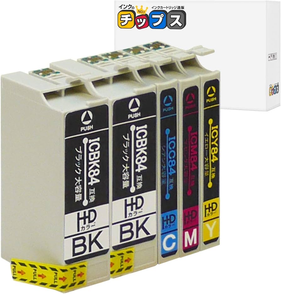 Amazon.co.jp: インクのチップス エプソン用 IC4CL84 互換インク 4色