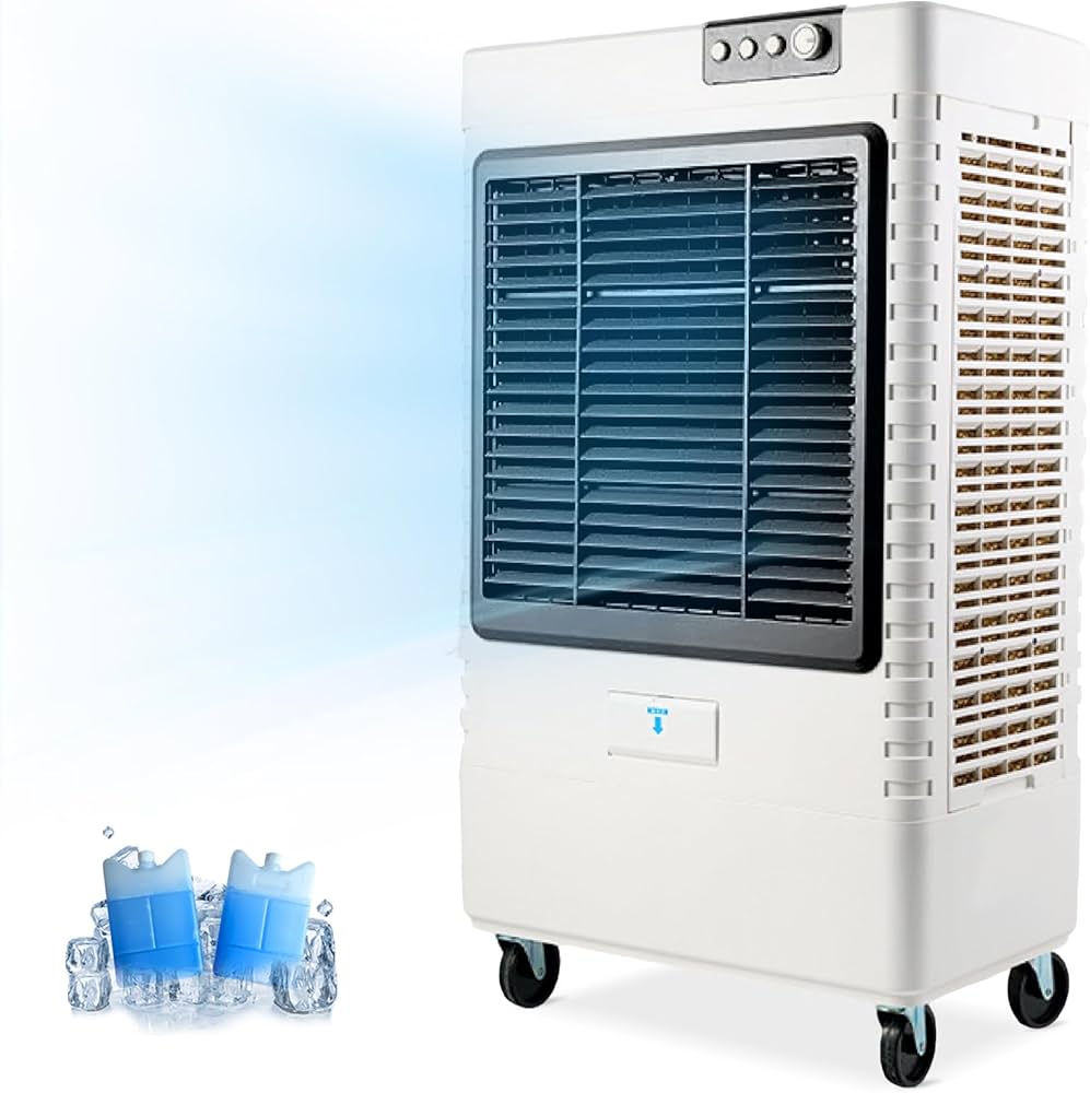 Amazon | 大型冷風扇 業務用 冷風機 気化式送風機 400W 風量8000m³/h