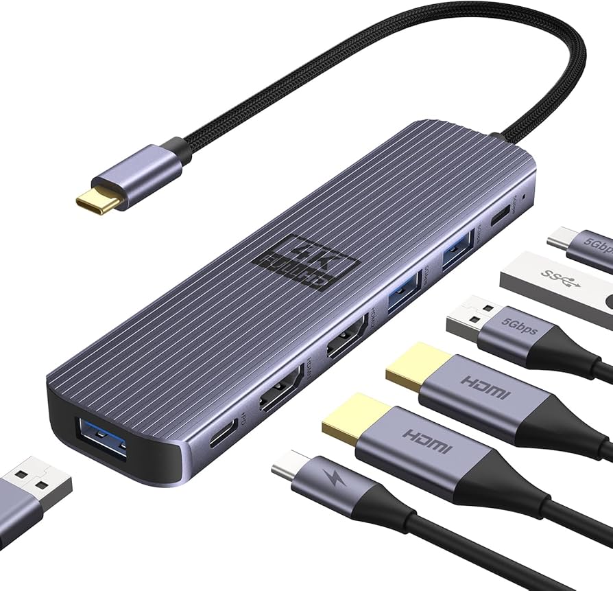 Amazon | USB ハブ USB-C ドッキングステーション 7-in-1 USB-C ハブ