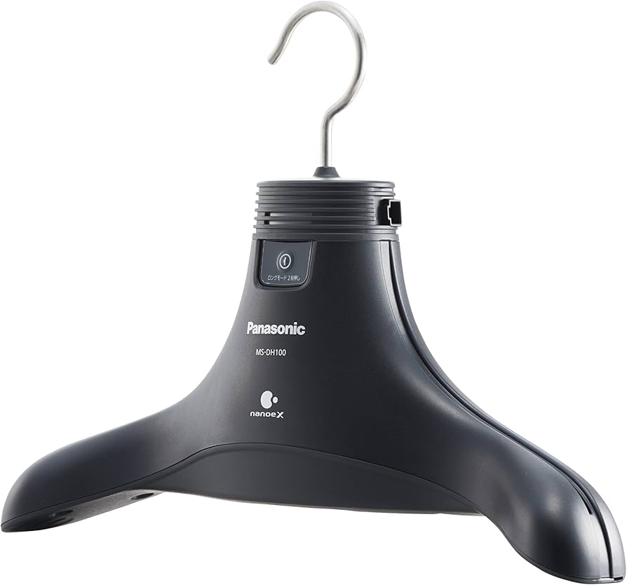 Amazon | パナソニック 脱臭ハンガー ナノイーX搭載 ブラック MS-DH100