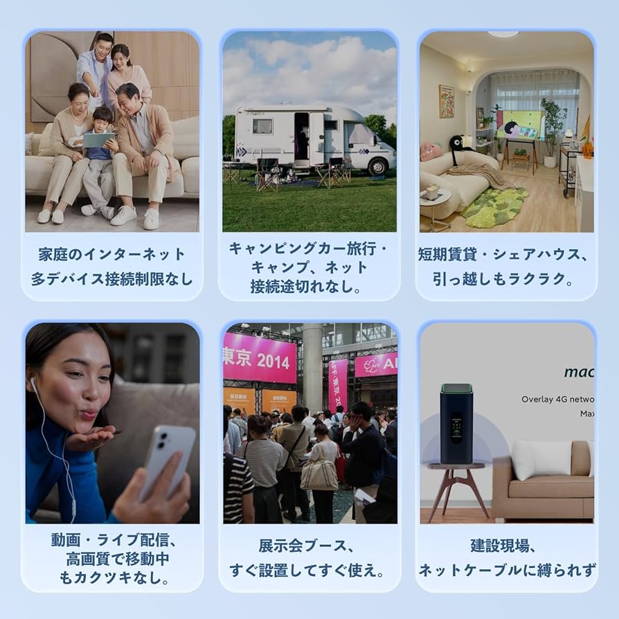 Amazon.co.jp: Macaroon CPE ホームルーター データ無制限 モバイル
