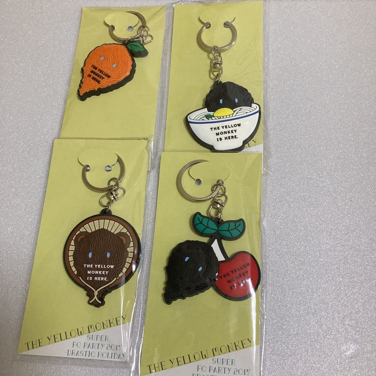 Amazon.co.jp: THE YELLOW MONKEY 4個セット キーホルダー イエロー