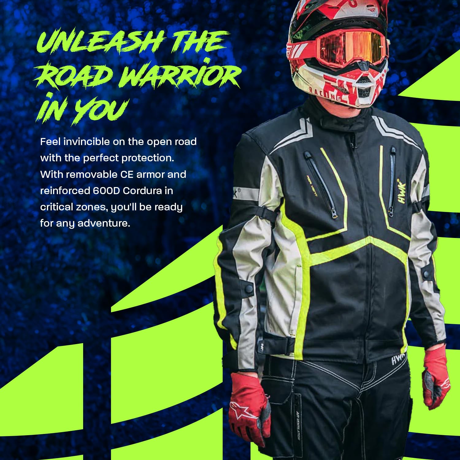 Amazon.com: HWK Scorpion Motorcycle Jacket for Men & Women