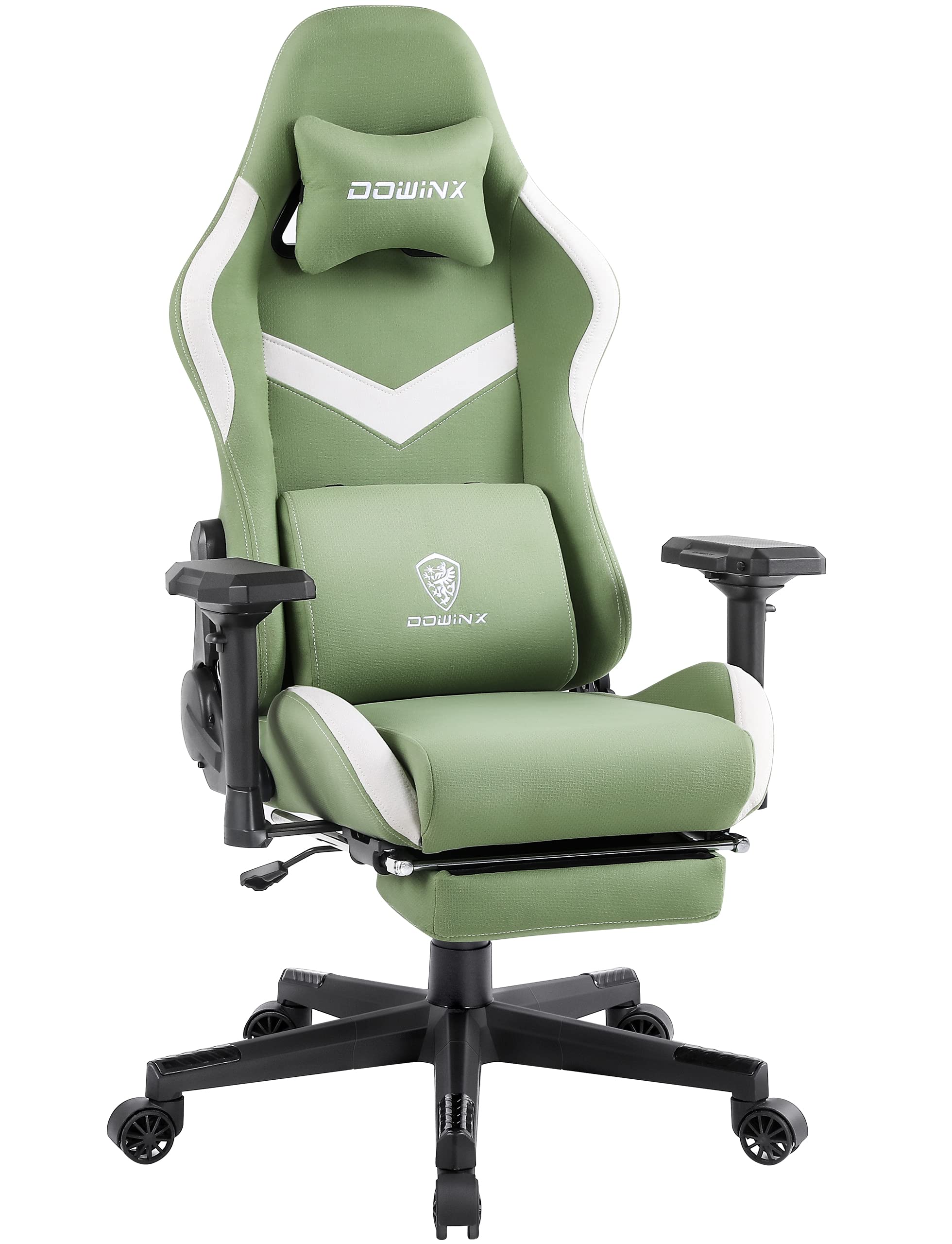 Amazon.co.jp: Dowinx ゲーミングチェア ファブリック オットマン付き