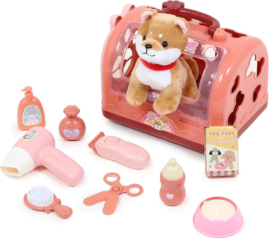 Amazon.co.jp: マザーガーデン わんちゃん お世話 キャリーセット 《茶