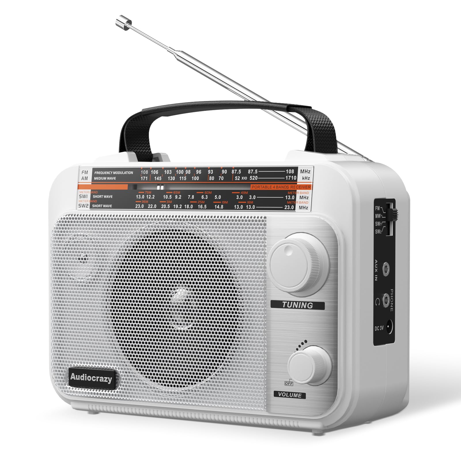 Amazon.com: AM/FM/SW1-2 Radio Shortwave Transistor Radio AC or
