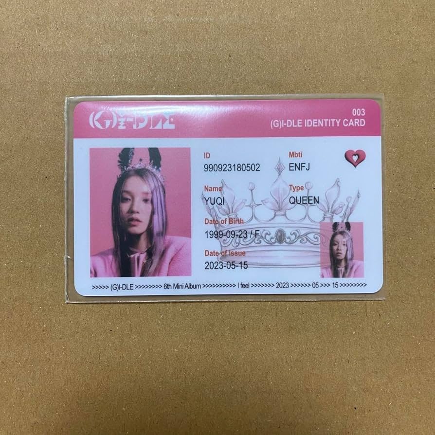 Amazon.co.jp: (G)I-DLE gidle i feel ウギ IDカード queen : ファッション
