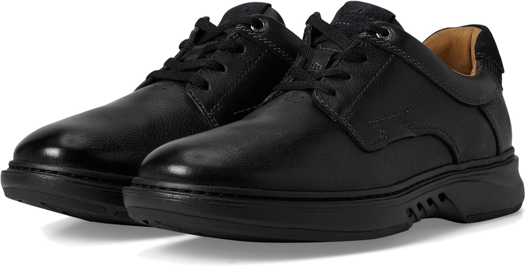 Amazon.com | Clarks Men's Un Briley Pace Black Leather 7.5 Medium