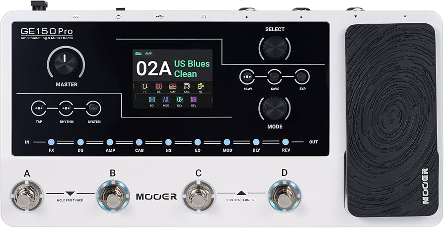 Amazon.com: MOOER GE150 Pro Guitar Amp Modelling Multi Effects