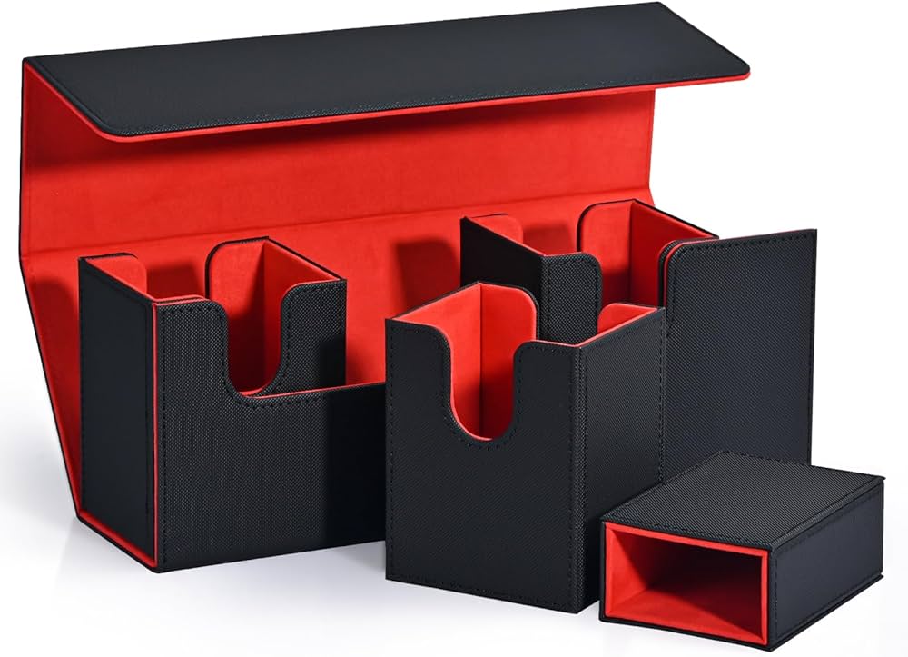 Amazon.co.jp: UAONO デッキケース サイコロトレイ付き 三つのデッキ