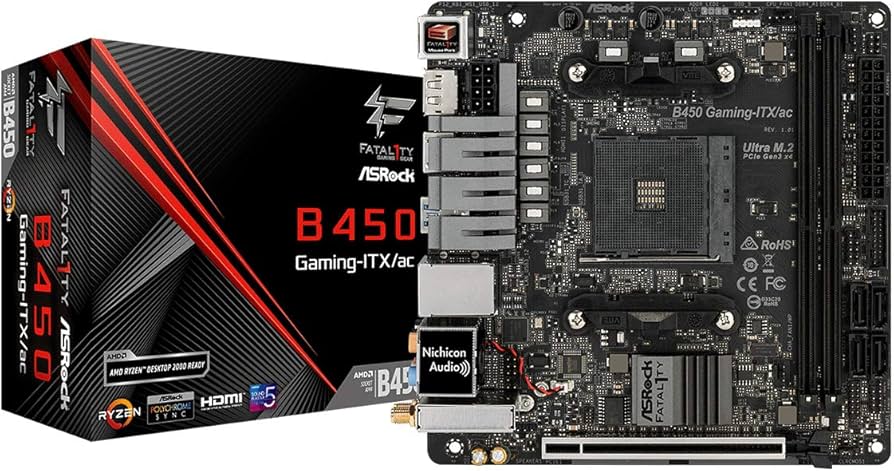 Amazon.com: ASRock Placa base Mini-ITX (B450 Gaming-ITX/AC