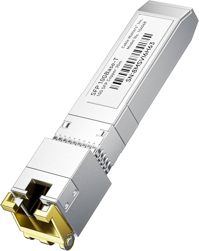 Cable Matters 10GBASE-T SFP+ to RJ45 Copper Ethernet Transceiver