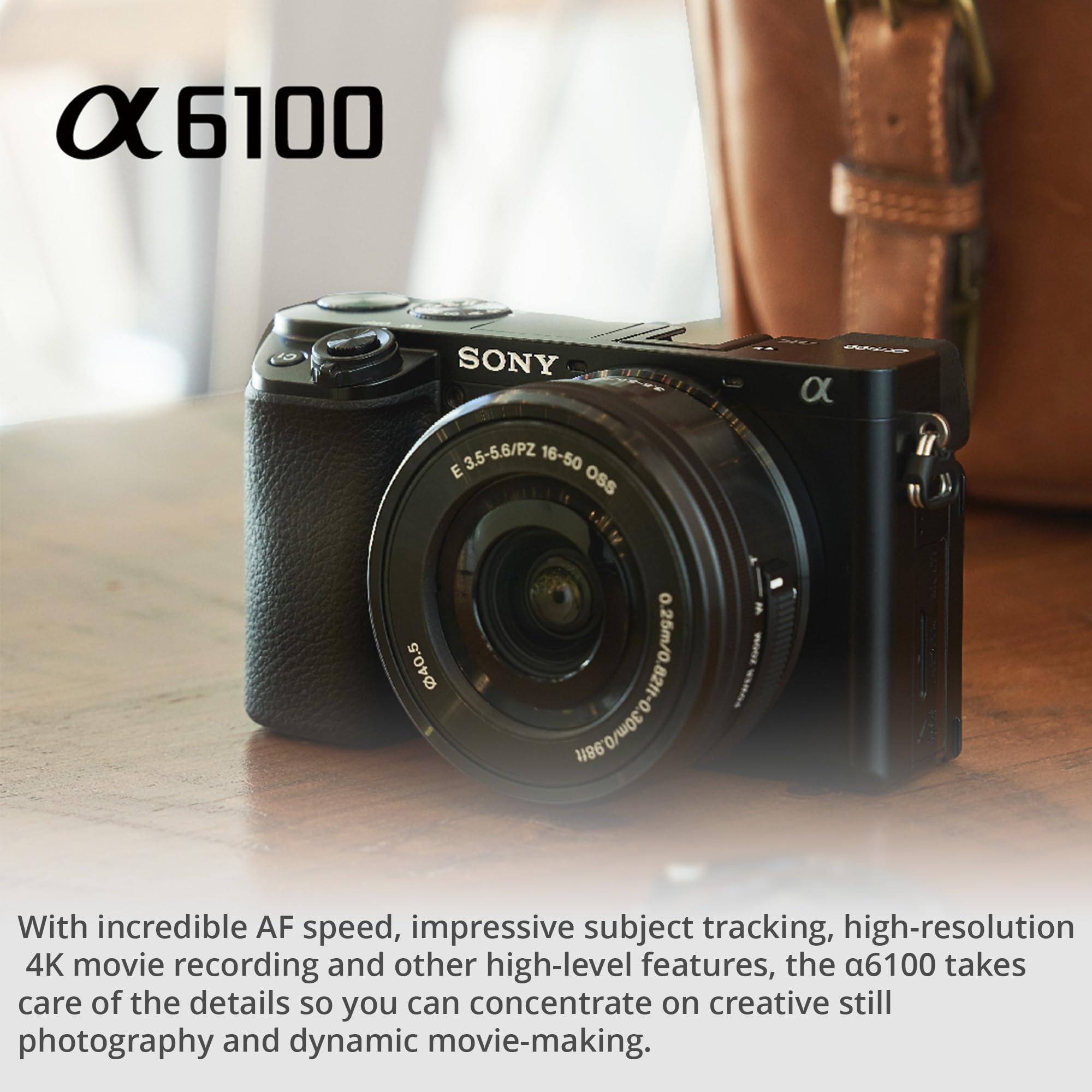 Amazon.com : Sony Alpha a6100 APS-C Mirrorless Camera with 16-50mm