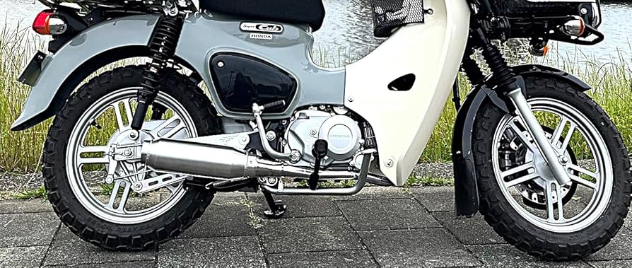 Amazon | クロスカブ110 モナカ ダウン マフラー/スーパーカブ メッキ