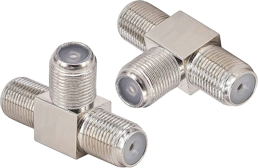 Amazon | BOOBRIE F型コネクタ Fメス-Fメス-Fメス F型中継接栓 T字型 F