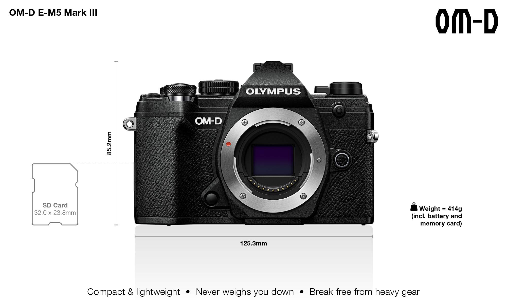 Amazon.com : Olympus OM-D E-M5 Mark II Micro Four Thirds System