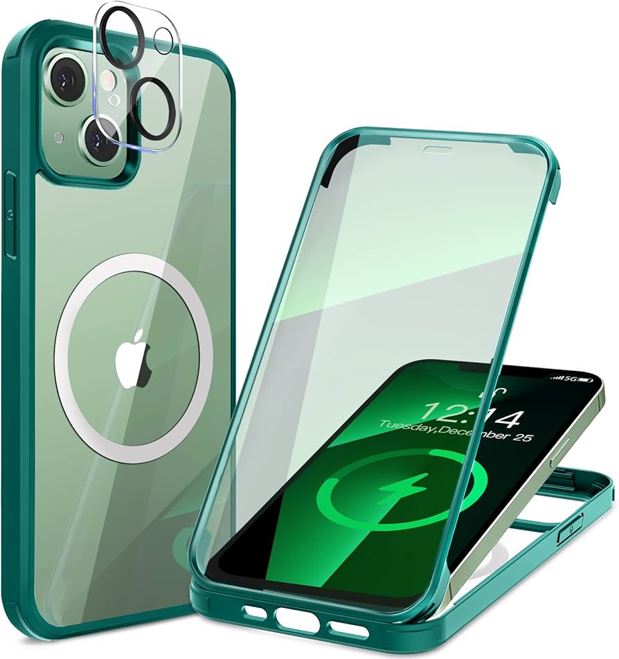 Amazon.co.jp: HAUTRKBG iPhone 13 Mini ケース クリア 両面強化ガラス