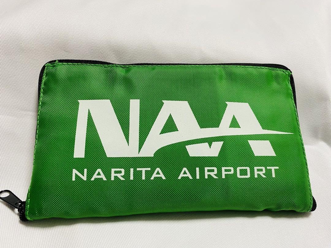 Amazon.co.jp: 成田空港 NAA 折り畳み ファスナー付き エコバッグ