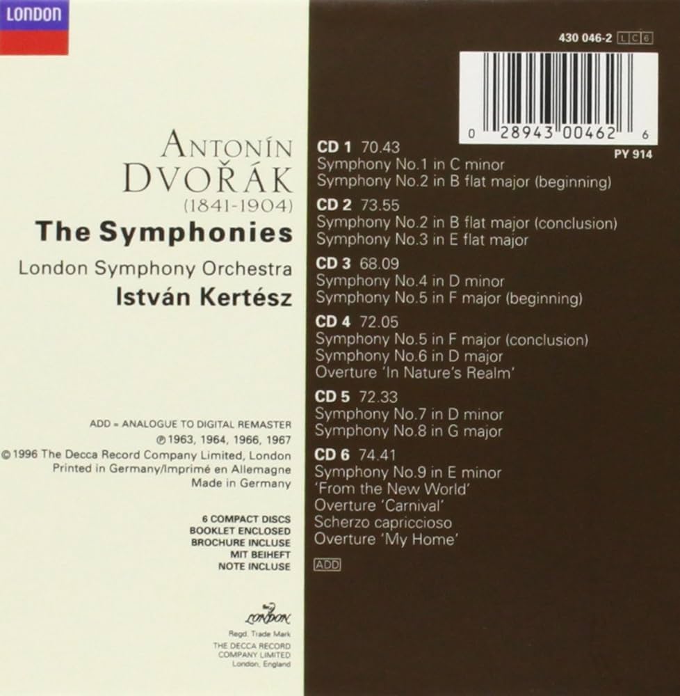 Antonín Dvořák, István Kertész, London Symphony Orchestra - Dvorak