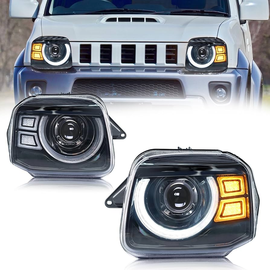 Amazon | YUANZHENGスズキ ジムニー JB23型 ヘッドライト 3代目