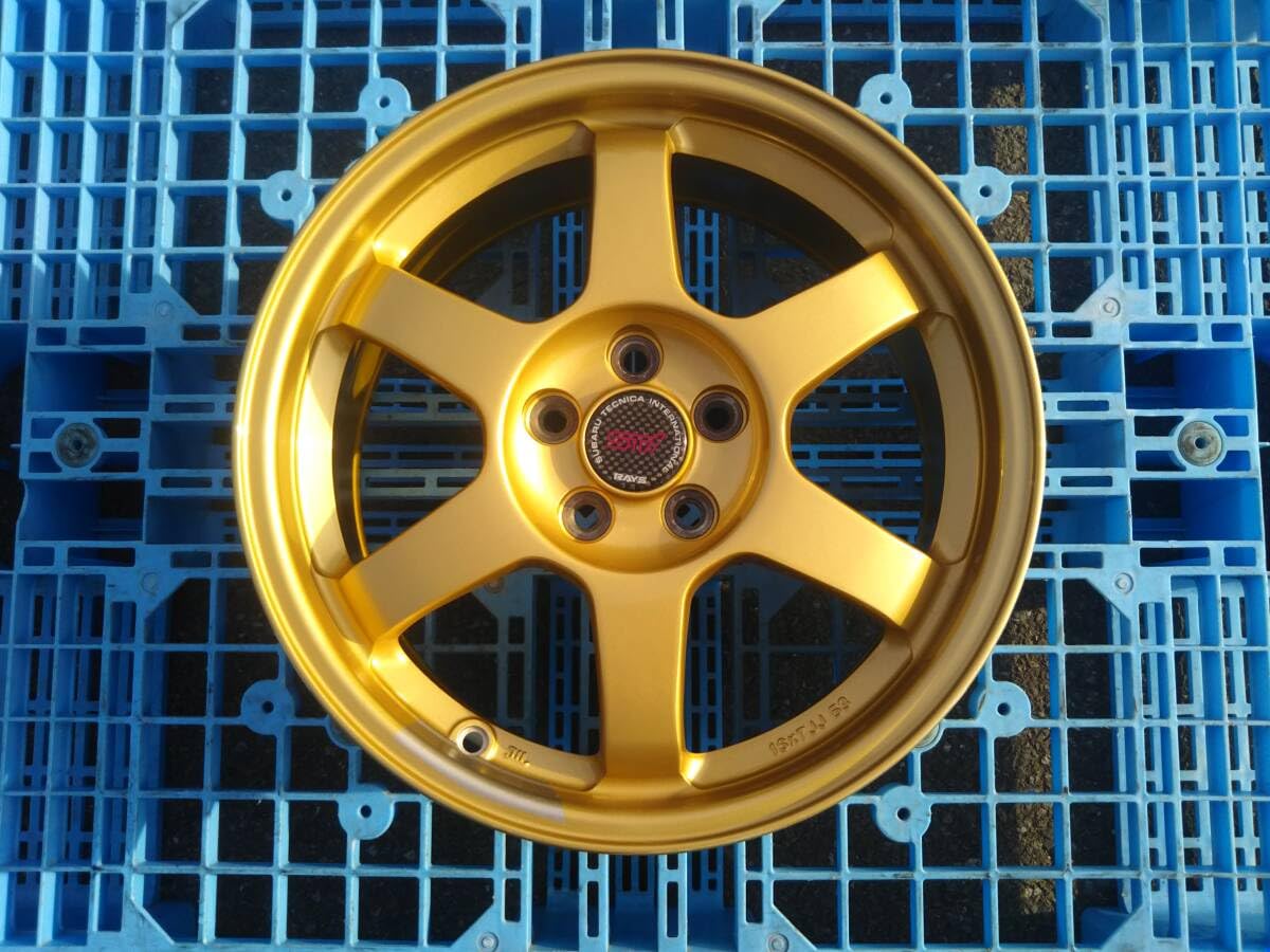 中古アルミ16X7.0スピードライン ゴールド インプレッサ、レガシー等