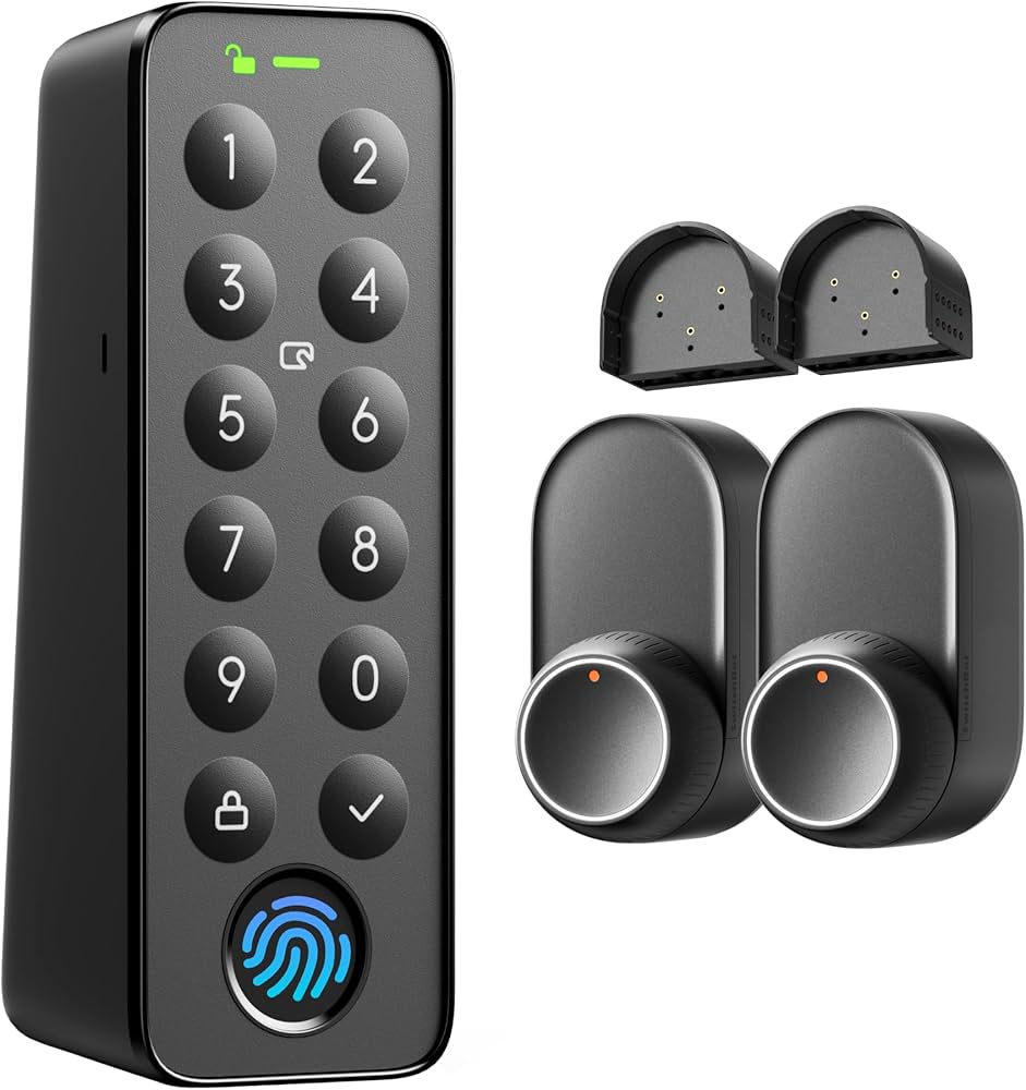 Amazon | 【1ドア2ロック】 SwitchBot スマートロック Ultra 指紋認証