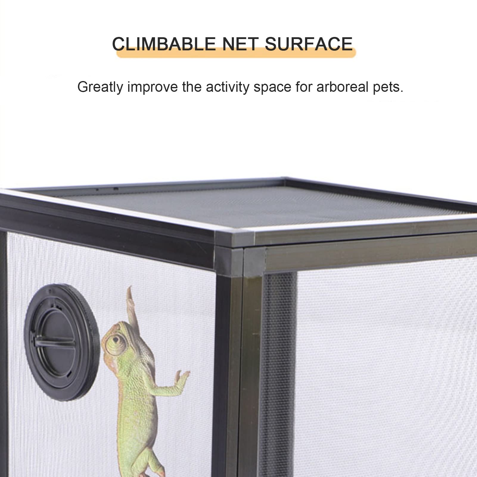 Amazon | 新しい爬虫類 ケージ、通気性 カメレオン繁殖メッシュケージ