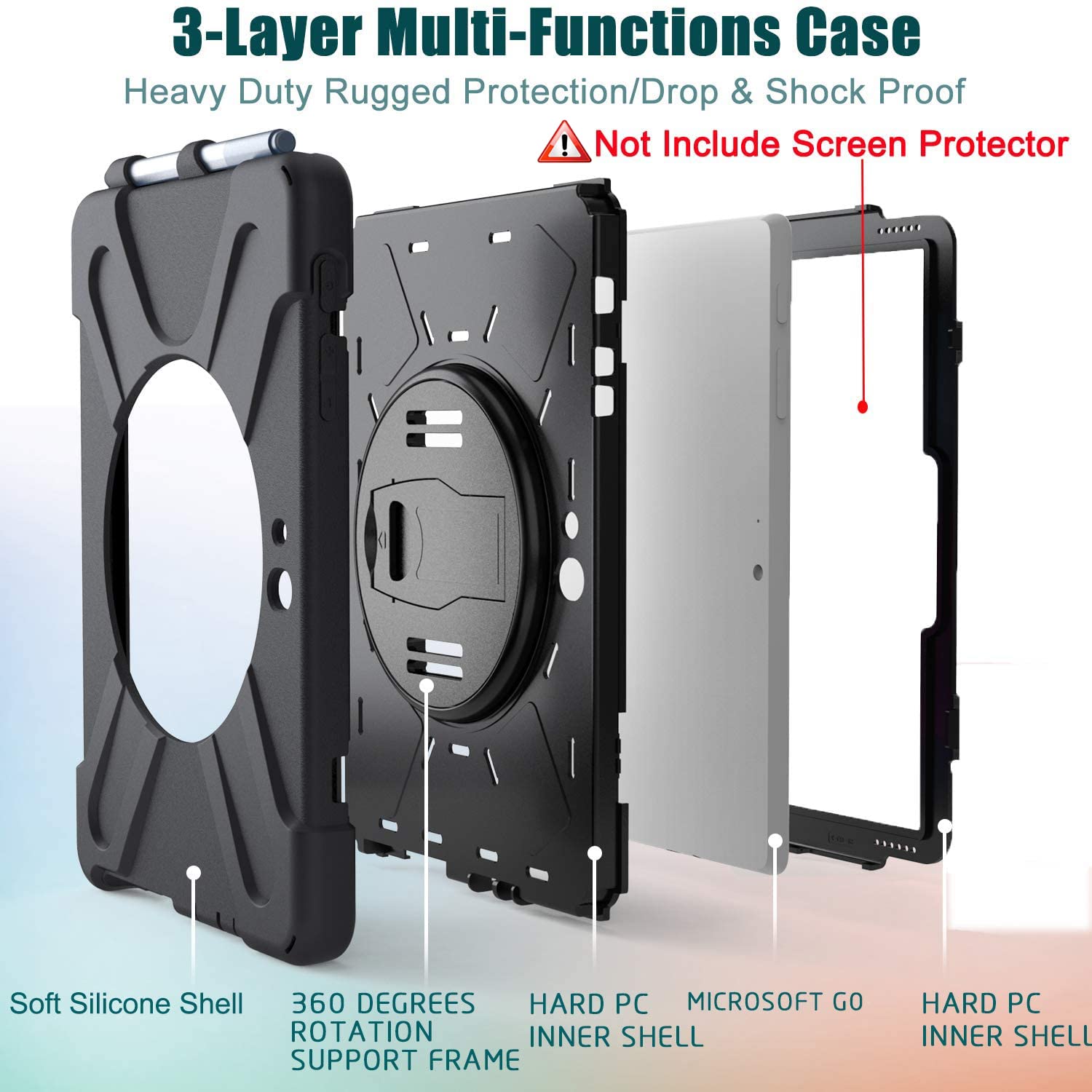 Amazon.com: Case for Microsoft Surface Go 4 (2023) 10.5 Inch