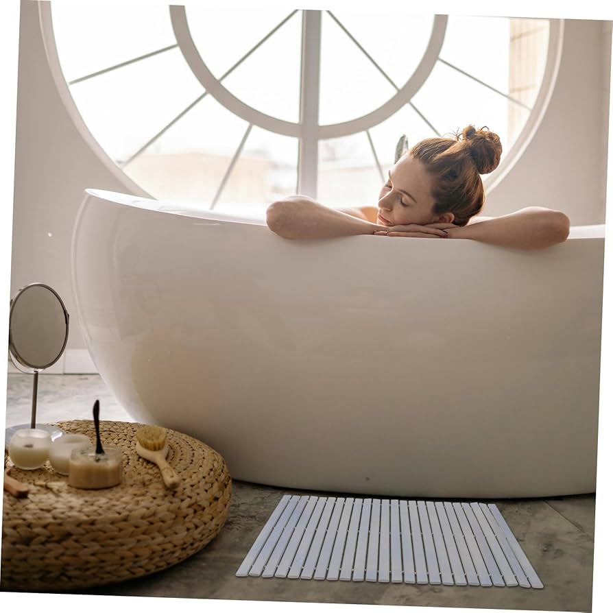 Amazon | Zerodeko 滑り止め竹マット 浴室用浴槽マット 浴槽用滑り止め