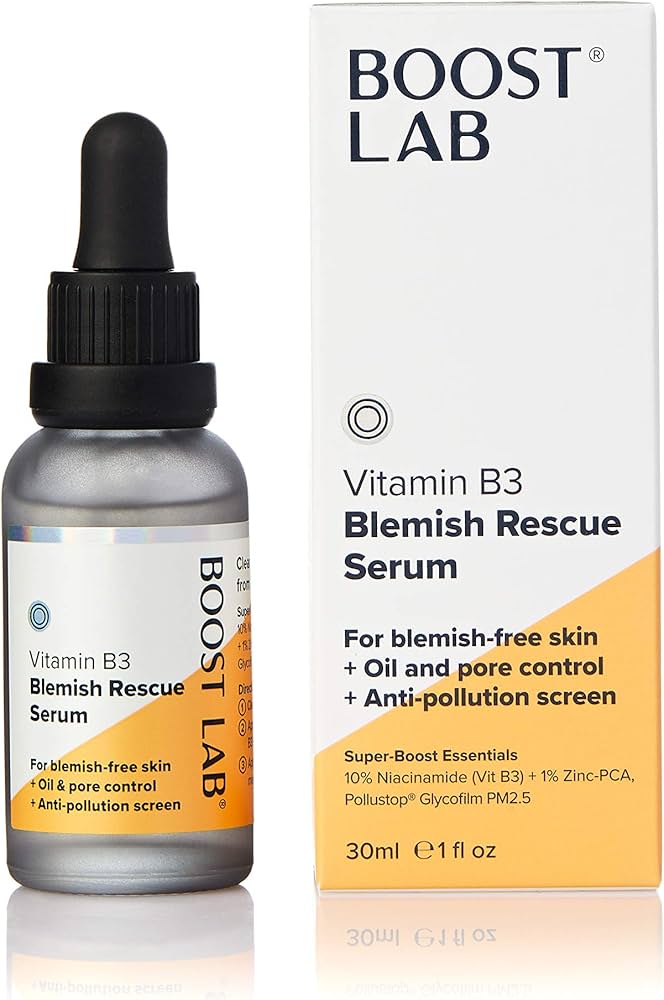 Amazon.com: BOOST LAB Vitamin B3 Blemish Rescue Serum - Reduce