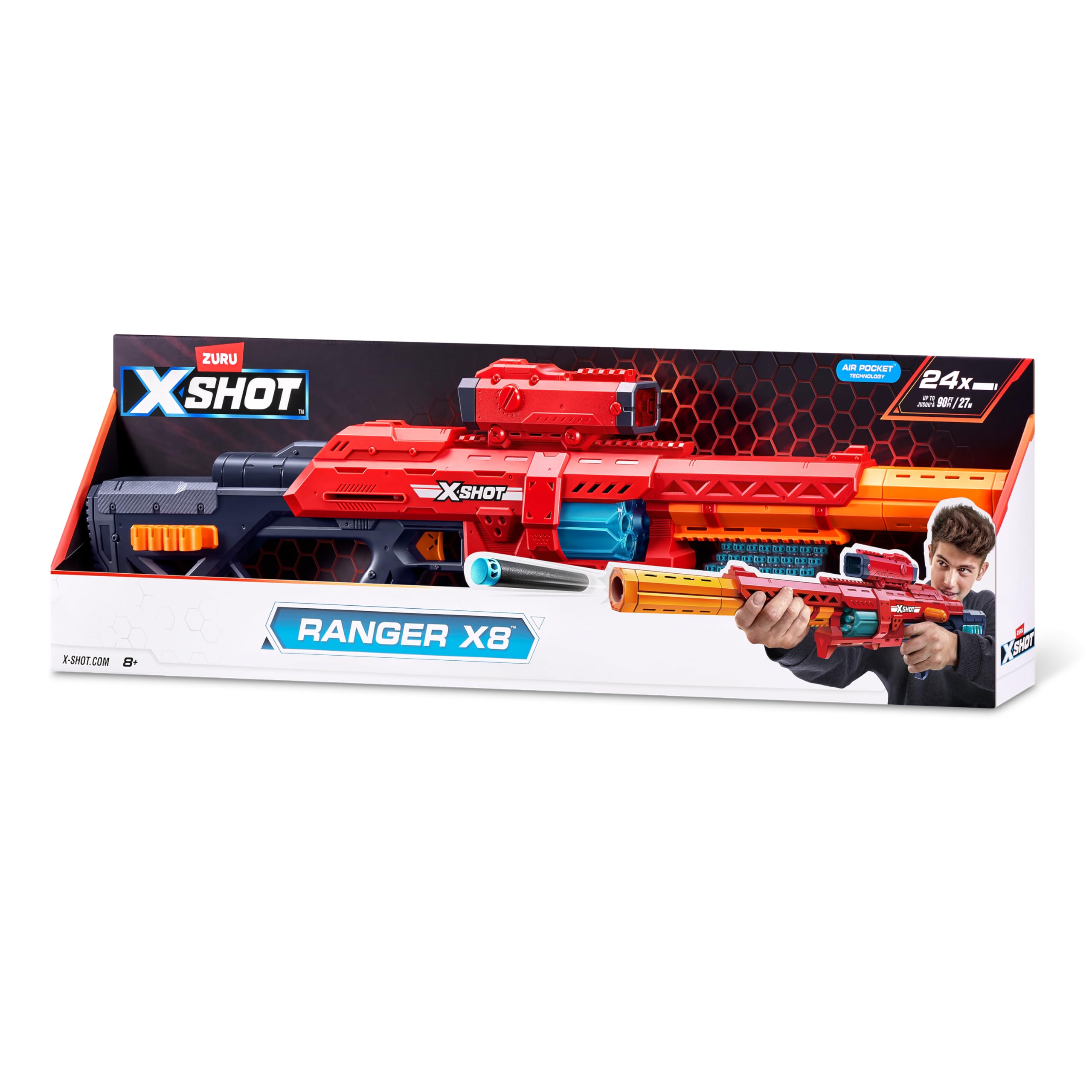 Amazon.com: ZURU XSHOT Excel Ranger X8, AZT36674 : Sports & Outdoors