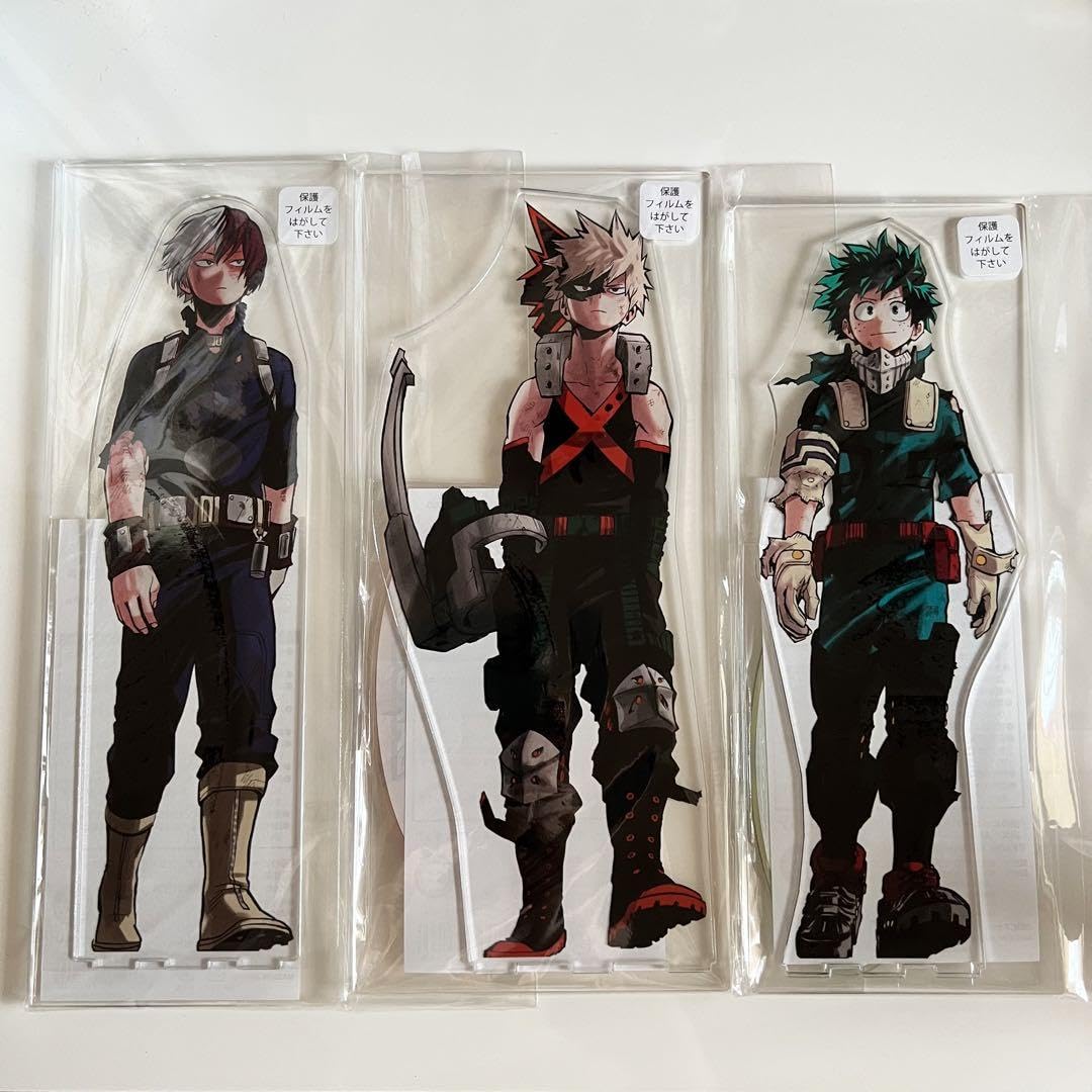 Amazon | ヒロアカ アクリルmegaフィギュア 轟 爆豪 緑谷 デク