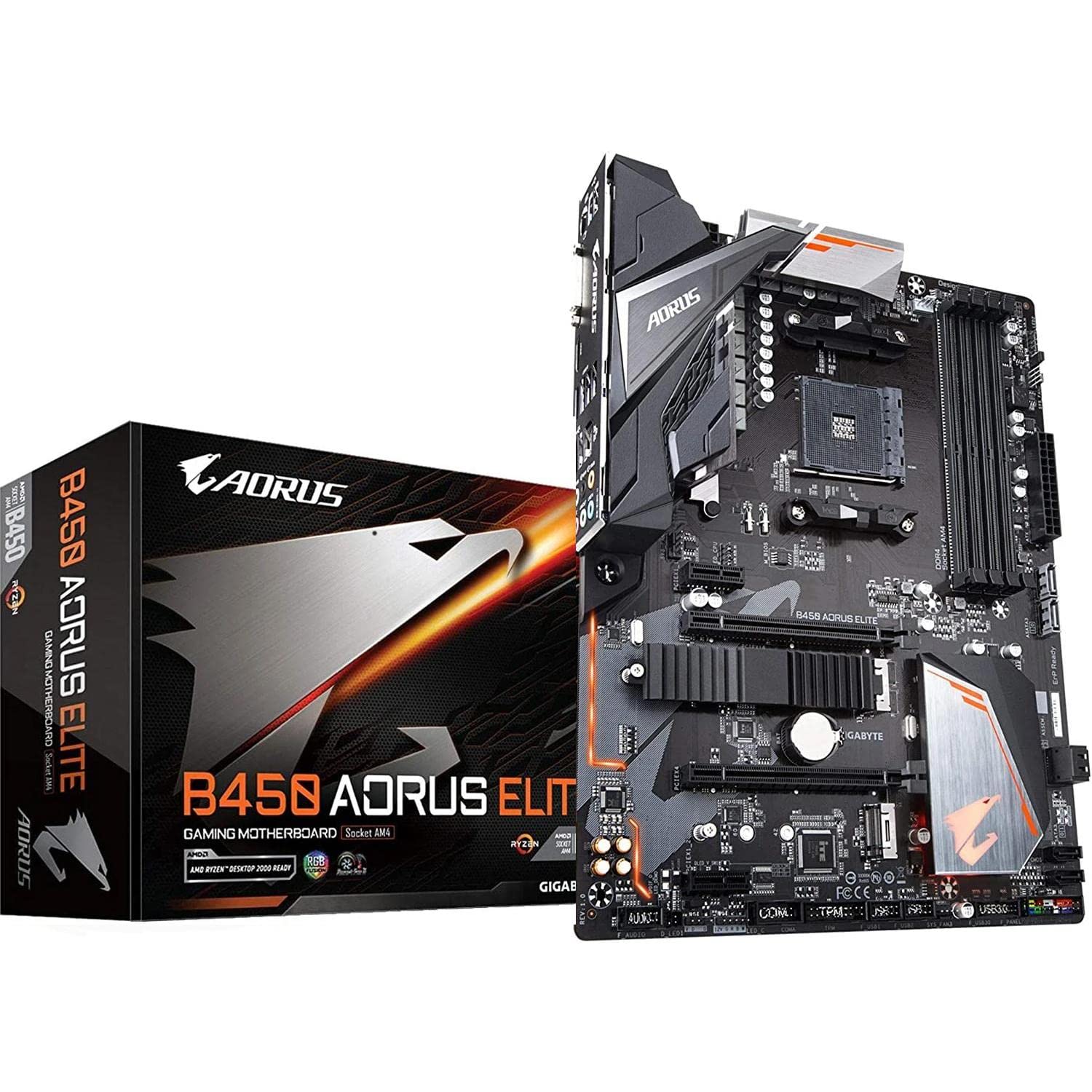 Amazon.co.jp: GIGABYTE B450 AORUS ELITE ATX ゲーミングマザーボード